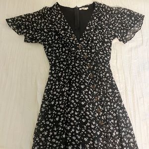 Chiffon Floral Maxi Dress